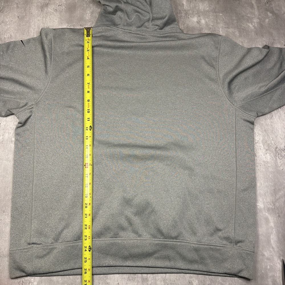 Carolina Panthers Hoodie Mens Medium Gray Nike Therma Fit Sweatshirt NFL - Picture 5 of 6